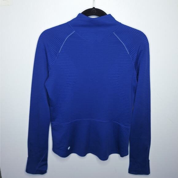 Lululemon Ventscape Half-Zip Long Sleeve Top 8 Psychic Running Thumbholes Cuffin - Picture 10 of 12